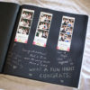 Our attendant will paste one copy of the strips into the album so guests can write a message. A perfect keepsake!